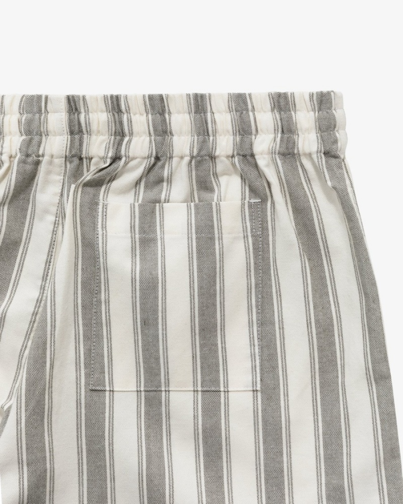 Green Aime Leon Dore Striped Drawstring Men's Short | IBUAL4810