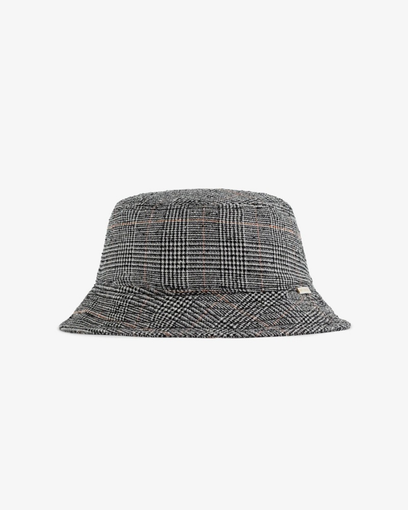 Grey Aime Leon Dore Glen Plaid Bucket Unisex Hats | WPUMB1869