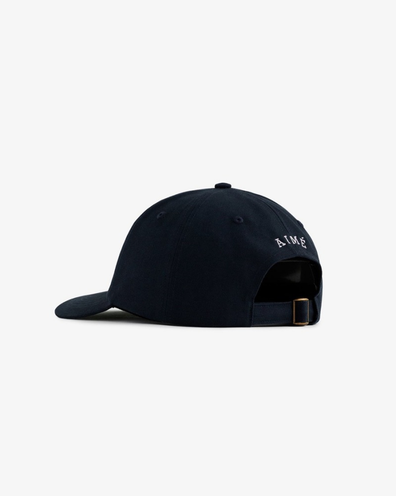 Navy Aime Leon Dore Brushed Crest Unisex Hats | DWQVU3871