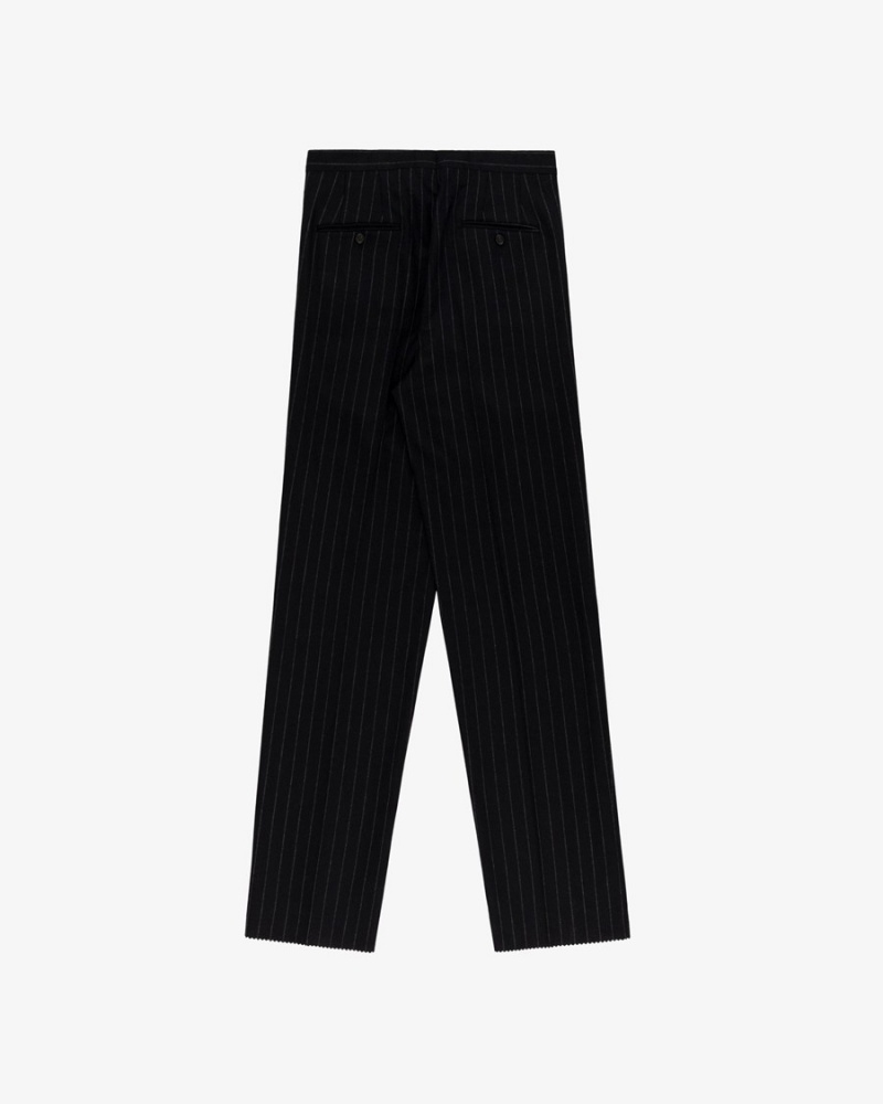 Navy White Aime Leon Dore Single Pleated Men's Trouser | NIGPO5037