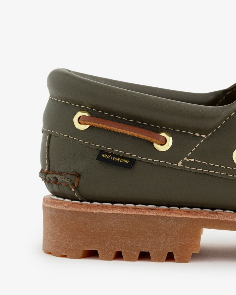 Olive Aime Leon Dore Ald / Timberland 3-Eye Lug Women's Shoes | IGNWQ1357