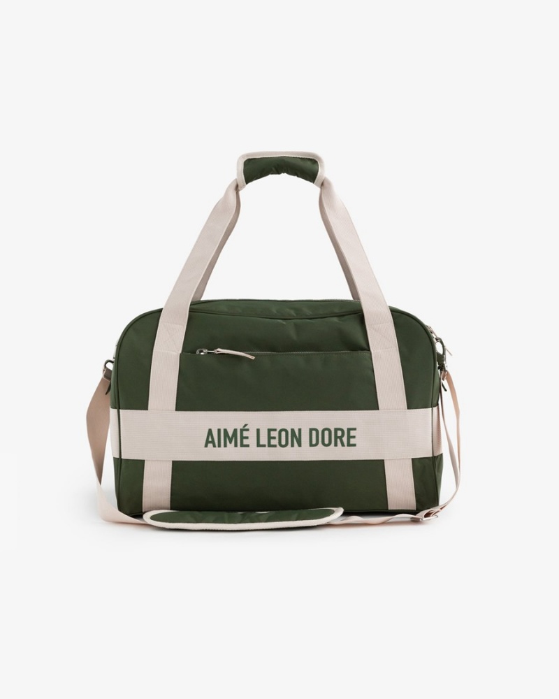 Olive Aime Leon Dore Nylon Duffle Unisex Bags | MGFAR1538