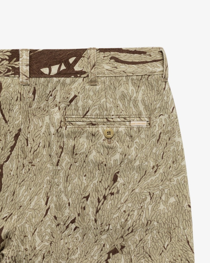 Olive Camo Aime Leon Dore Printed Straight Fit Men's Pants | WOPJN5369