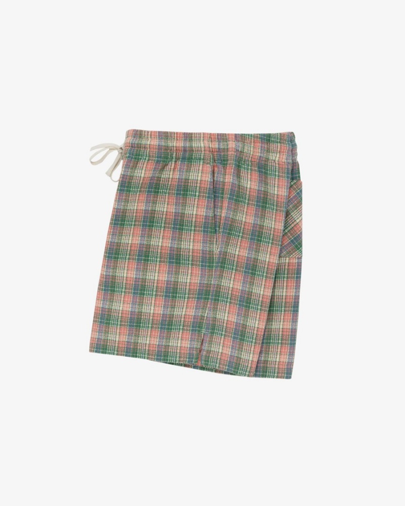 Pink Green Aime Leon Dore Patterned Leisure Women's Short | HGWBC8275