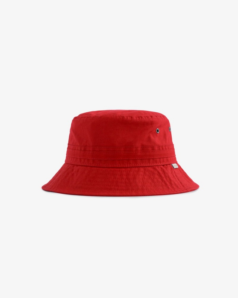 Red Aime Leon Dore Waxed Bucket Men\'s Hats | TYOCL6230