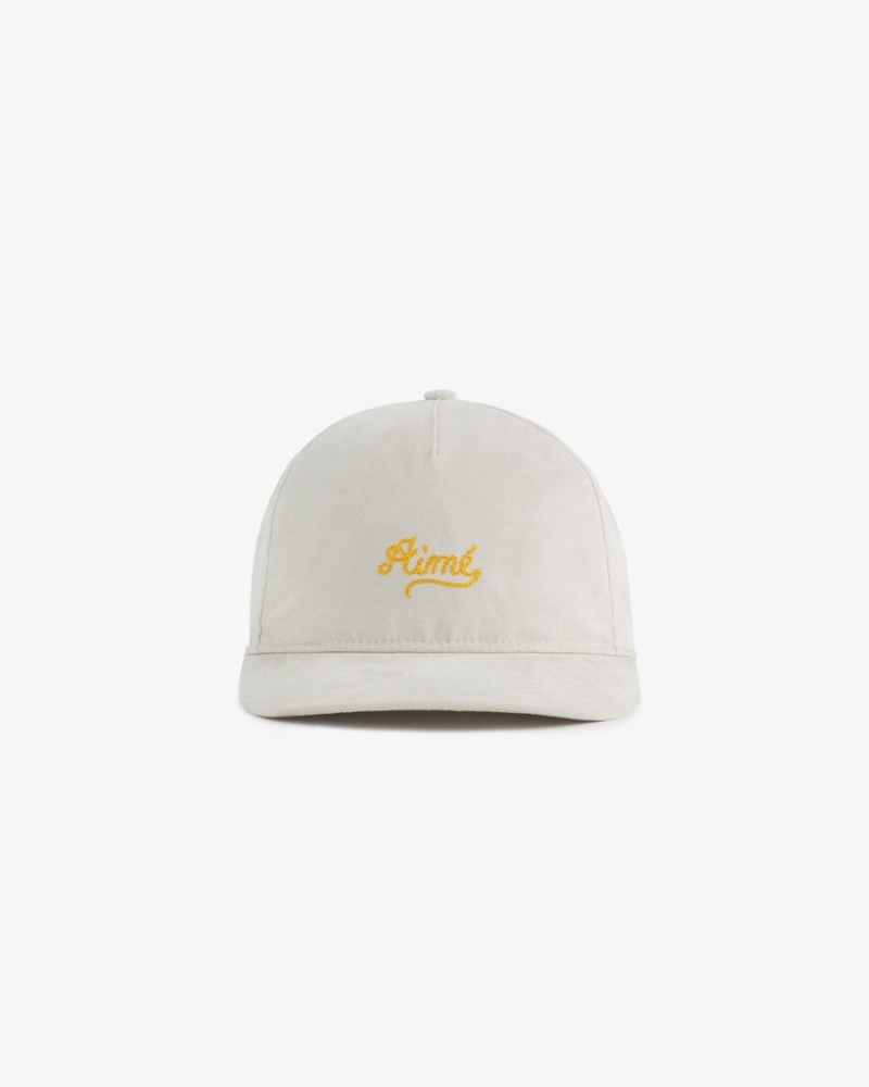 Silver Aime Leon Dore Chain Stitch Brushed Nylon Unisex Hats | VDPBQ0175