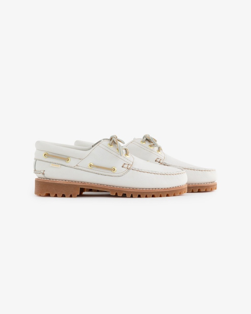 White Aime Leon Dore Ald / Timberland 3-Eye Lug Women's Shoes | BNAJZ6987