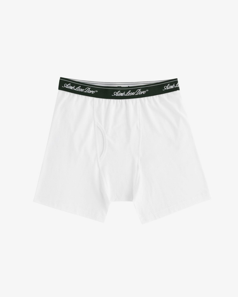 White Aime Leon Dore Boxer Brief 3-Pack Men\'s Pants | NQUXG8953