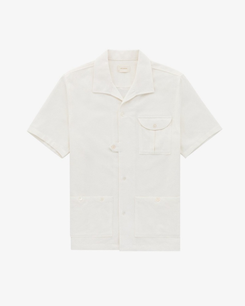 White Aime Leon Dore Mechanic Unisex Shirts | MSGQU4509