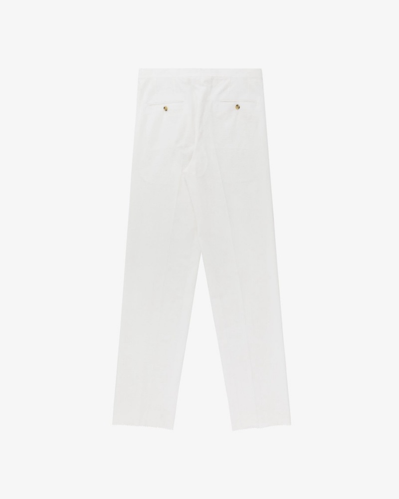 White Aime Leon Dore Seersucker Women's Trouser | FWABV8310