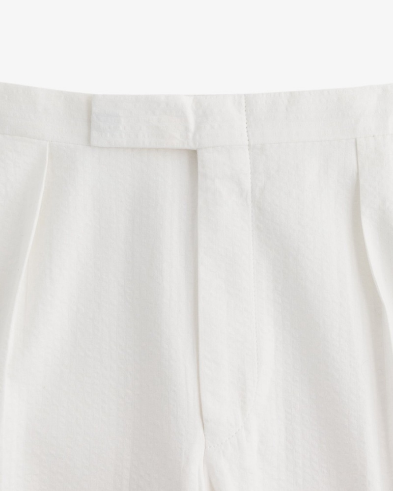 White Aime Leon Dore Seersucker Women's Trouser | FWABV8310