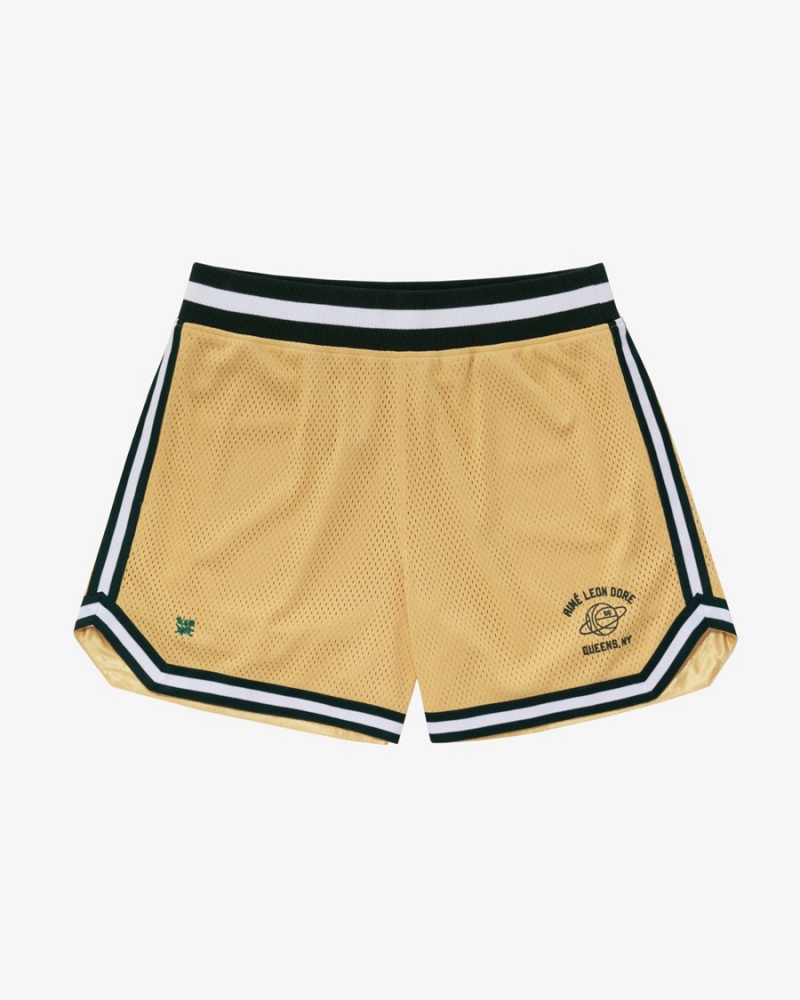 Yellow Aime Leon Dore 86 Classic Basketball Men\'s Short | QWEFD5462