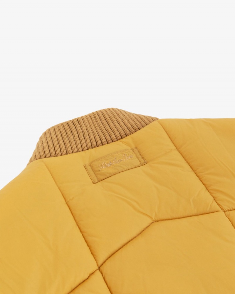 Yellow Aime Leon Dore Quilted Bomber Men's Jackets | EDIQG9650